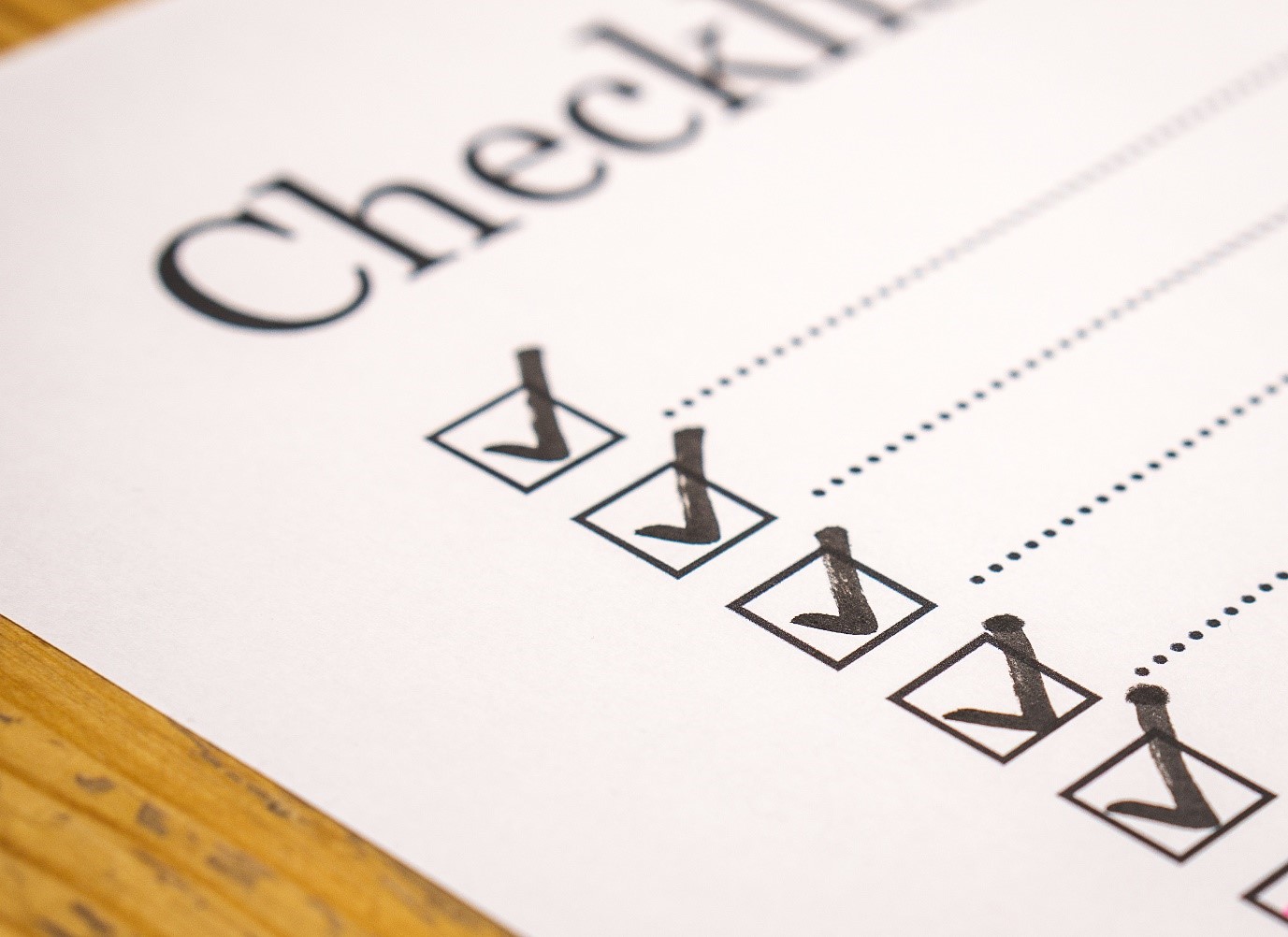 HAVE YOU PREPARED YOUR END OF YEAR CHECKLIST?